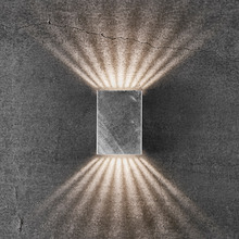 Fold 10.5cm Galvanised Steel Outdoor Up/Down Wall Light